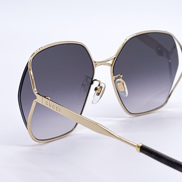 NEW GUCCI GG0818SA 001 WOMEN’S SUNGLASSES GUCCI GG0818SA GREY EYEWEAR GUCCI - Picture 8 of 14